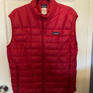 PATAGONIA DOWN PUFFER VEST MEN'S M RED